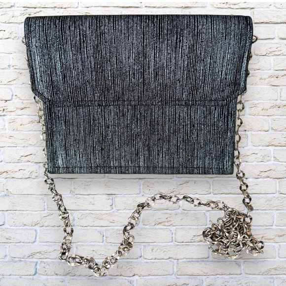 Black Chain Shoulder Dress Handbag - Picture 1 of 7